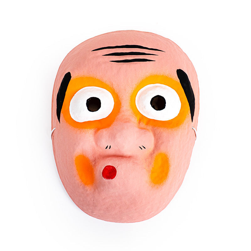 Japanische Maske aus Pappmaché - Hyottoko