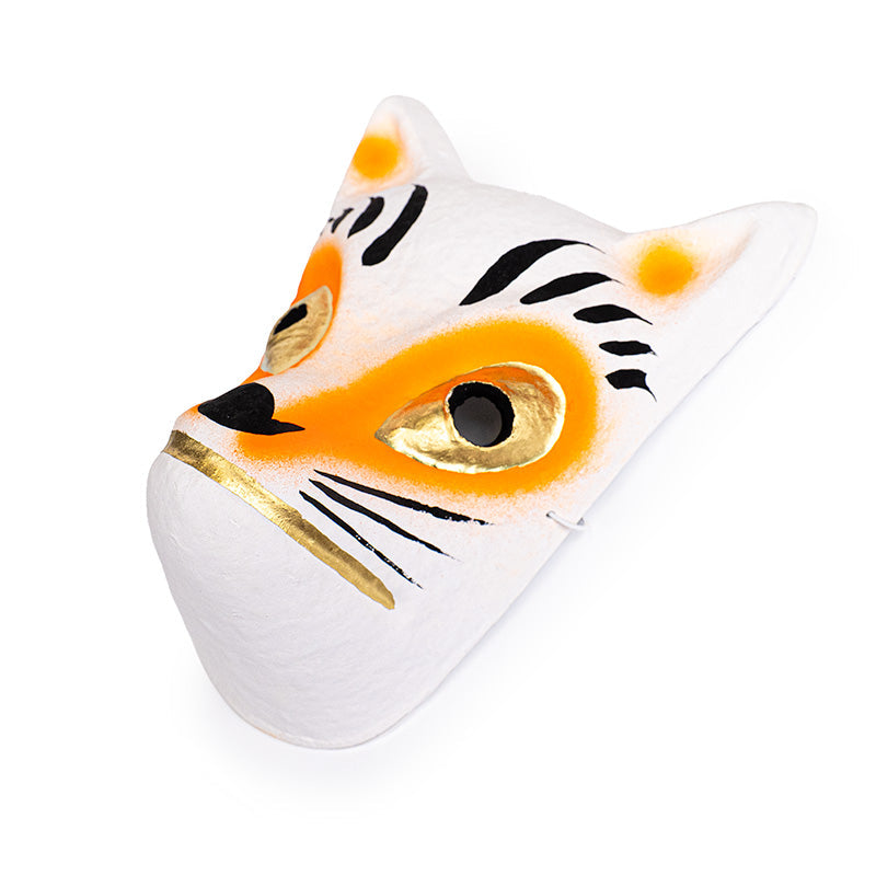 Japanische Maske aus Pappmaché - Kitsune