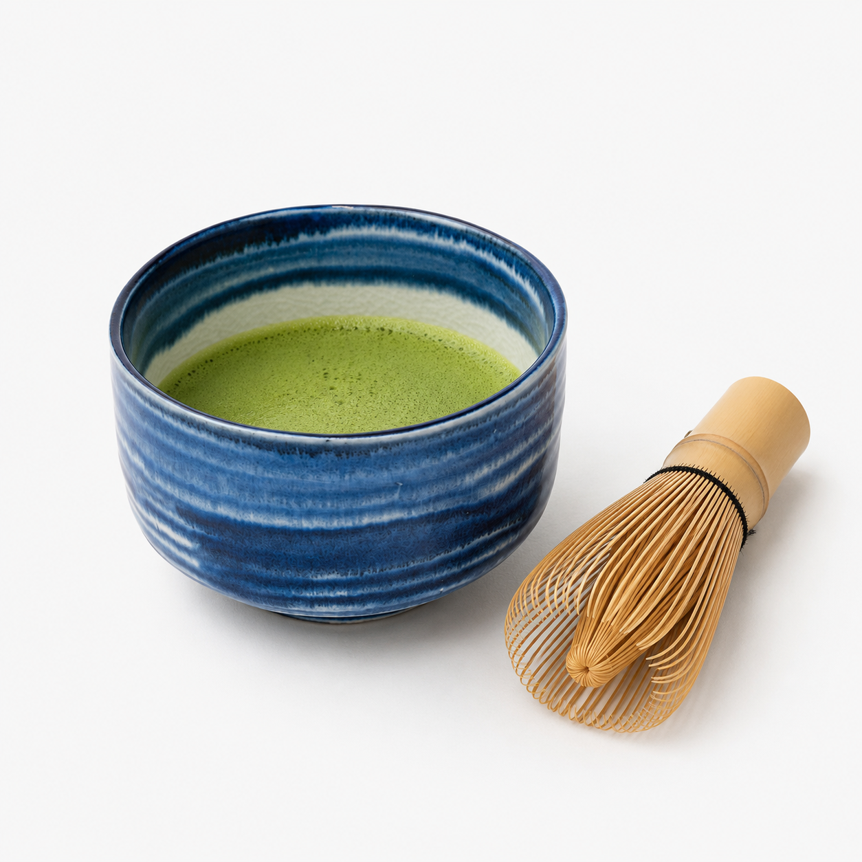 Japanische Matcha Schale – Kobaltblau