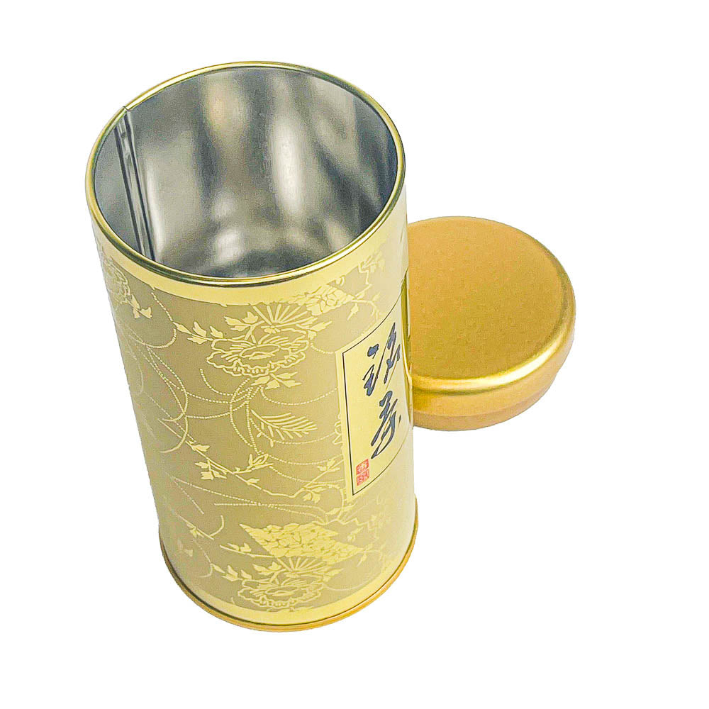 Japanische Metall-Teedose - Gentaku Gold