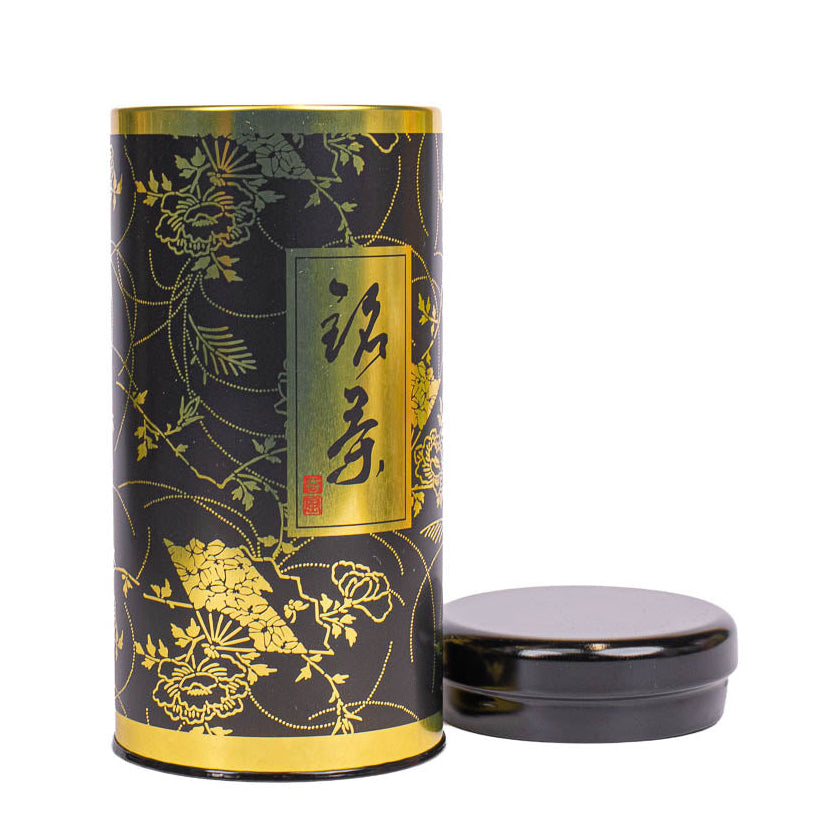 Japanische Metall-Teedose - Gentaku Schwarz