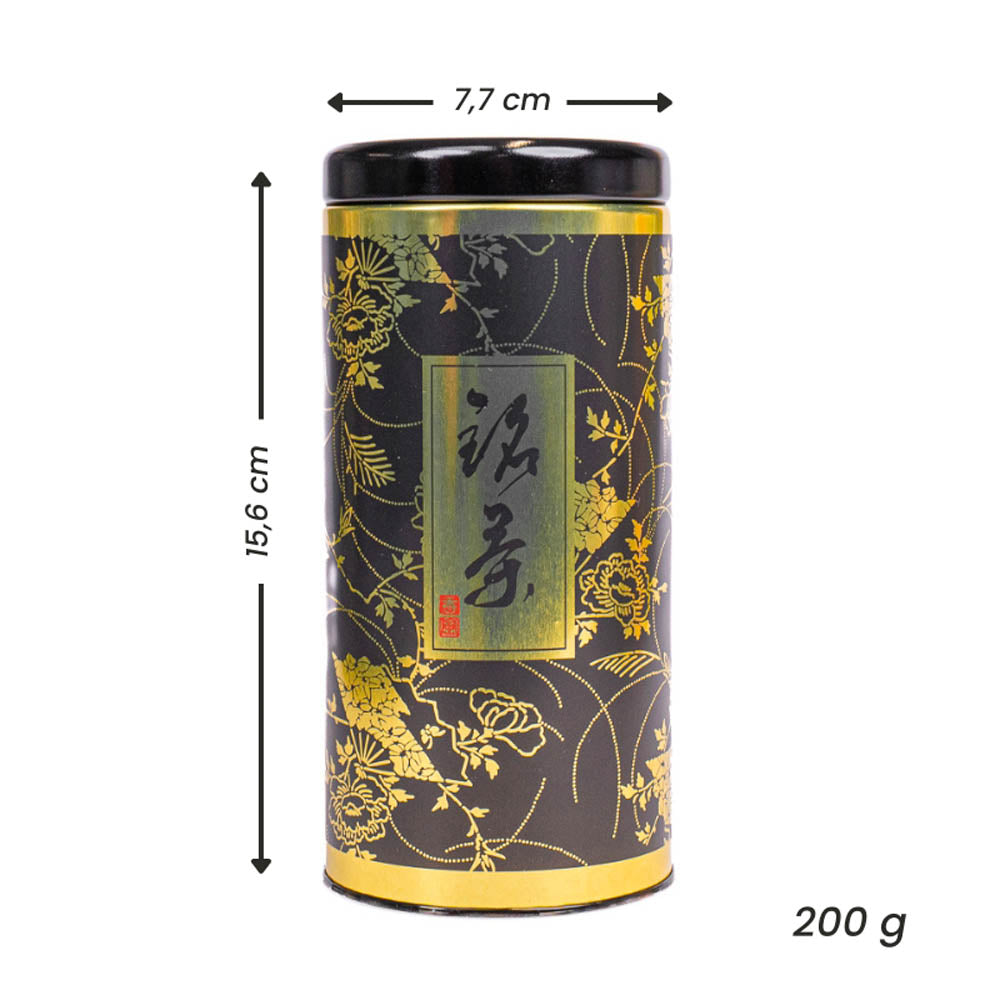 Japanische Metall-Teedose - Gentaku Schwarz