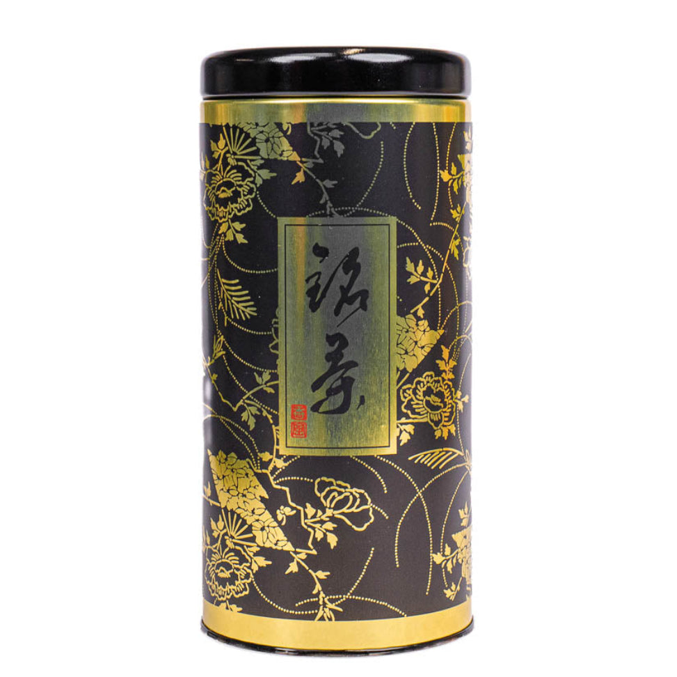 Japanische Metall-Teedose - Gentaku Schwarz