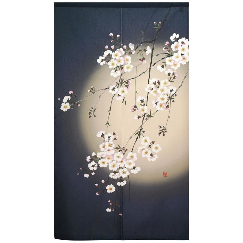 Japanische Noren - Mondschein 85 x 150 cm