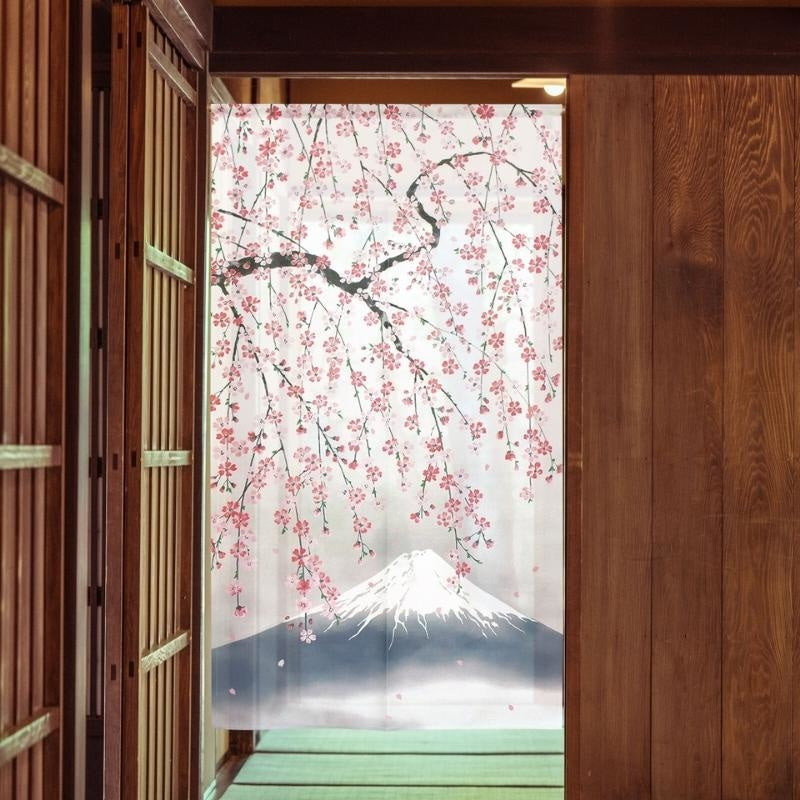 Japanische Noren Mount Fuji 85 x 150 cm