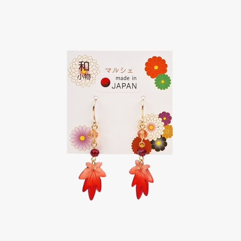 Japanische Ohrringe Momiji