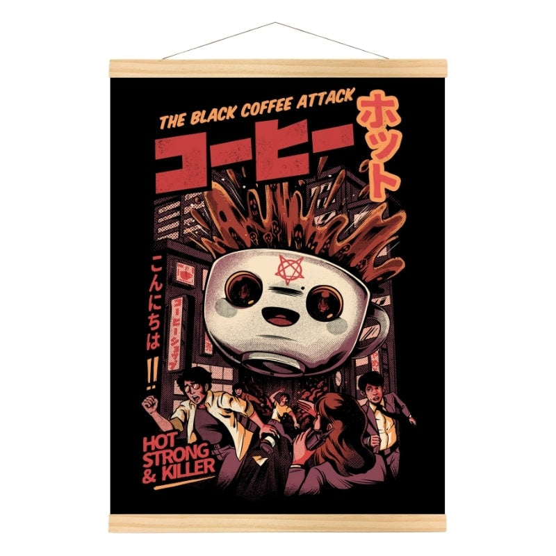 Japanische Poster - Black Coffee A3