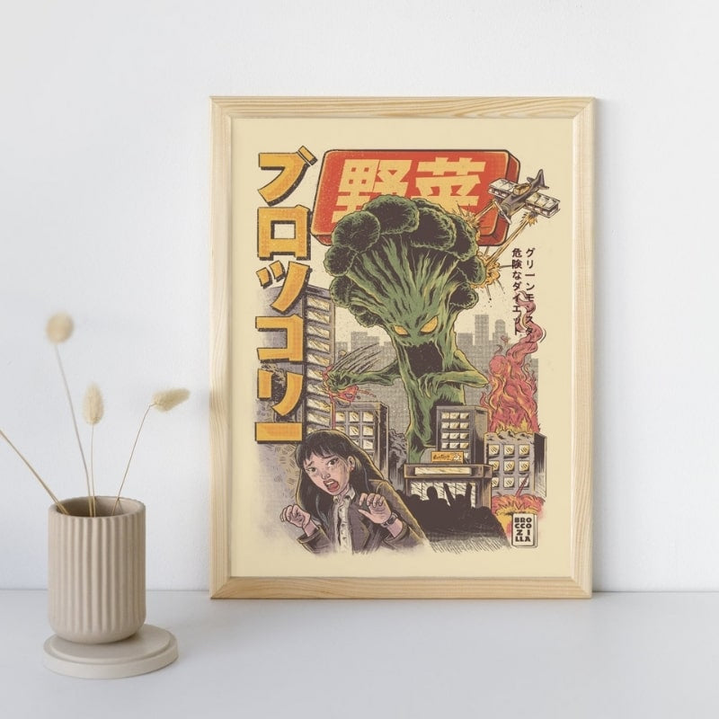 Japanische Poster - Broccozilla A3