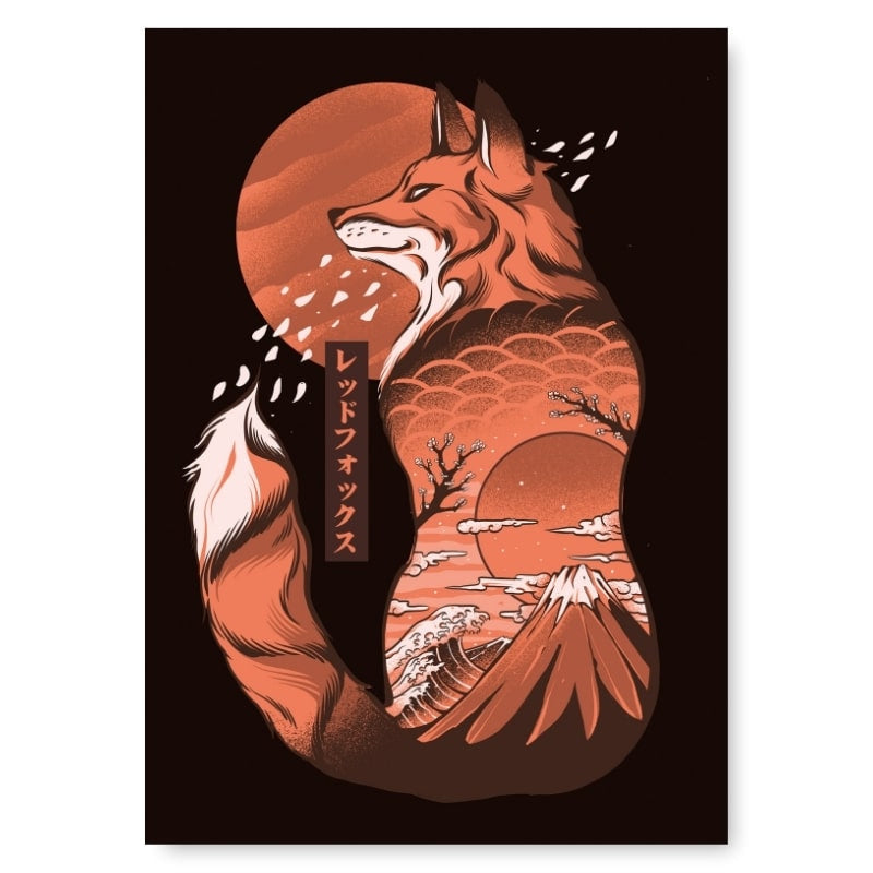 Japanische Poster - Fuchs A3