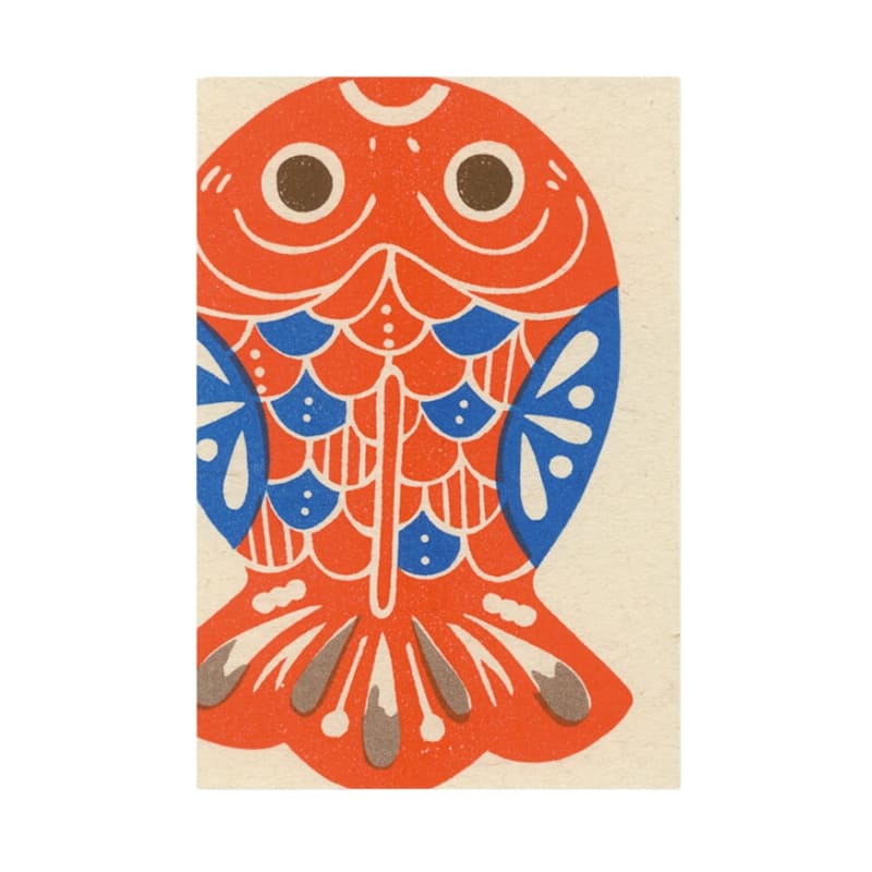 Japanische Postkarte Fisch