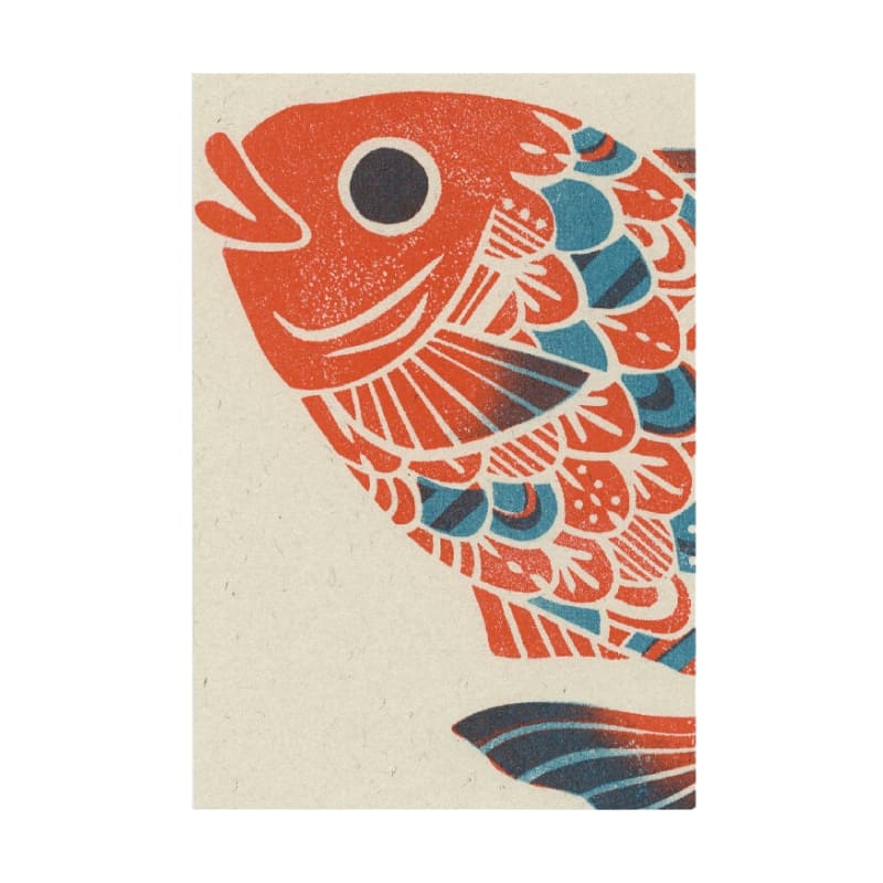 Japanische Postkarte Goldbrasse