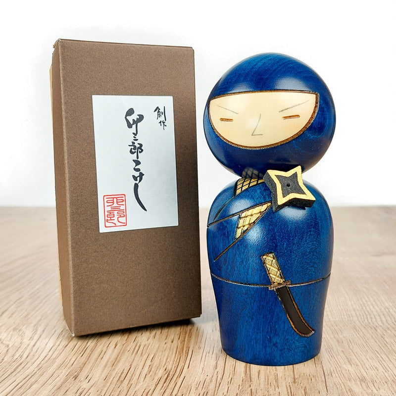 Japanische Puppen Kokeshi - Ninja