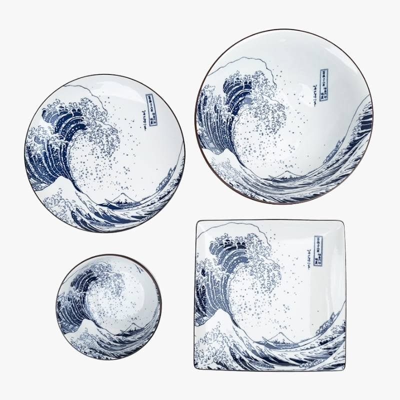 Japanische Ramenschüssel - Hokusai