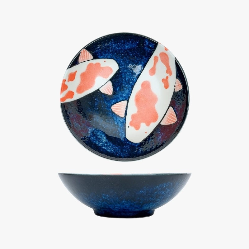 Japanische Schale - Koi-Karpfen