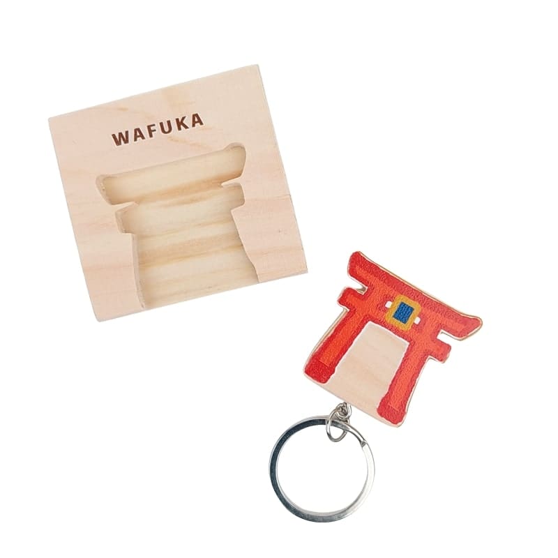 Japanische Schlüsselanhänger - Torii Zypresse