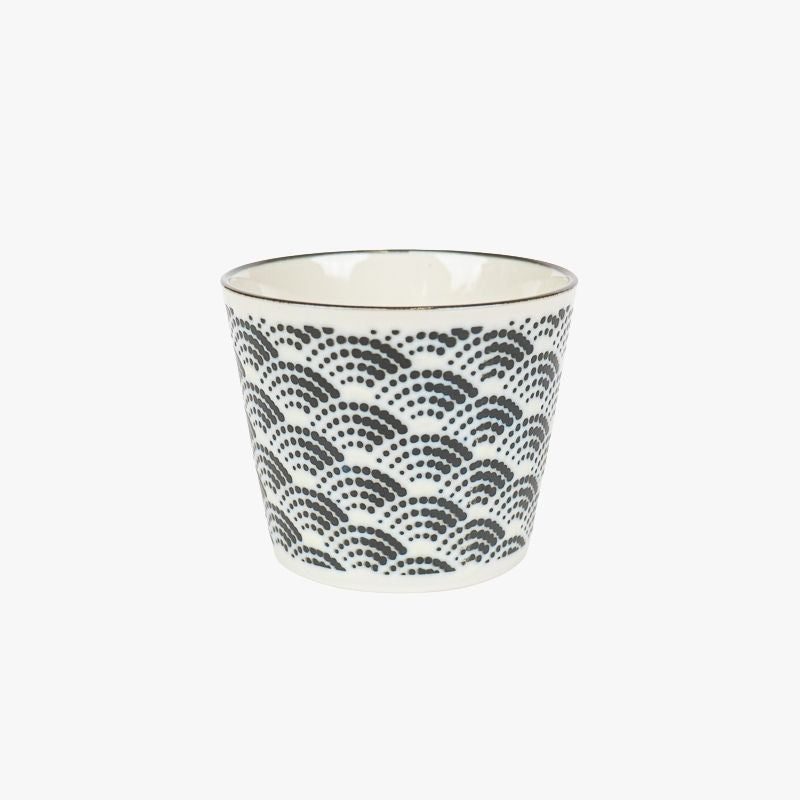 Japanische Soba Tasse – Seikaiha Muster
