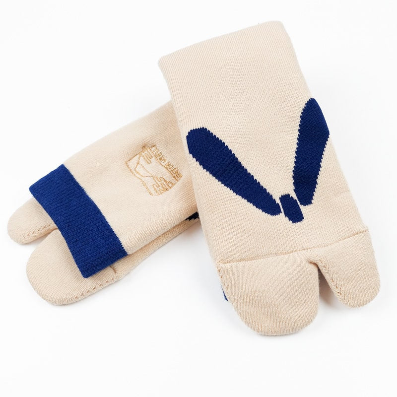 Japanische Socken Flip-Flops - Beige EU 37-42