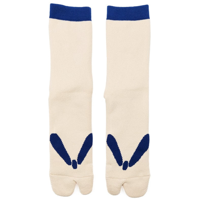 Japanische Socken Flip-Flops - Beige EU 37-42