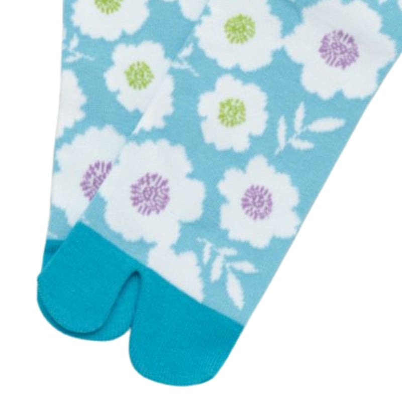 Japanische Socken mit Blumen