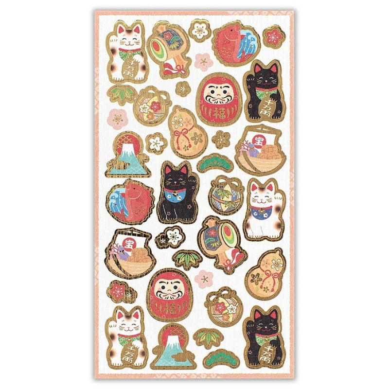 Japanische Sticker - Glücksbringer