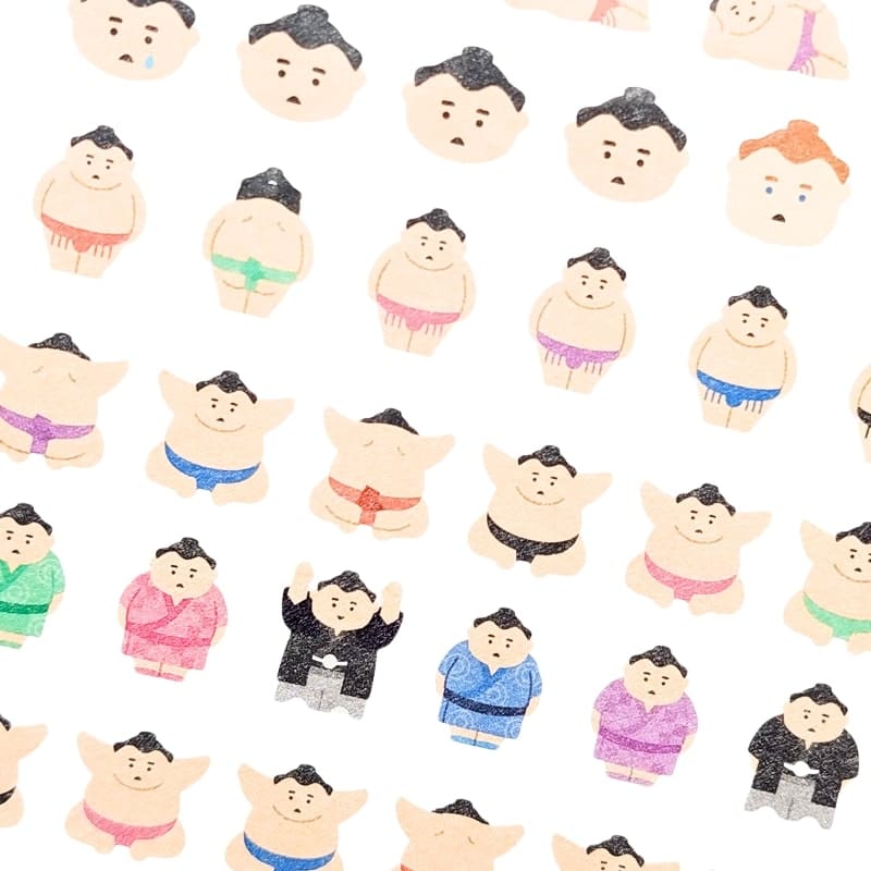 Japanische Sticker Mini-Sumo