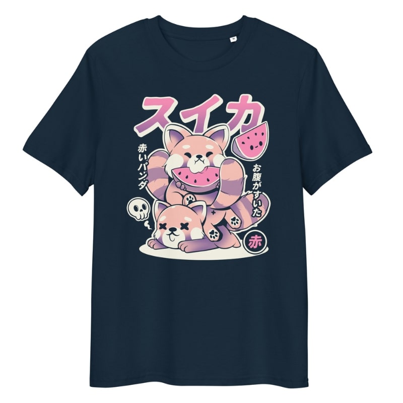 Japanische T-Shirt - Roter Panda S