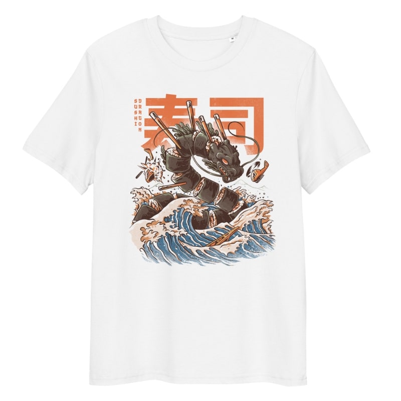 Japanische T-Shirt - Sushi Dragon S