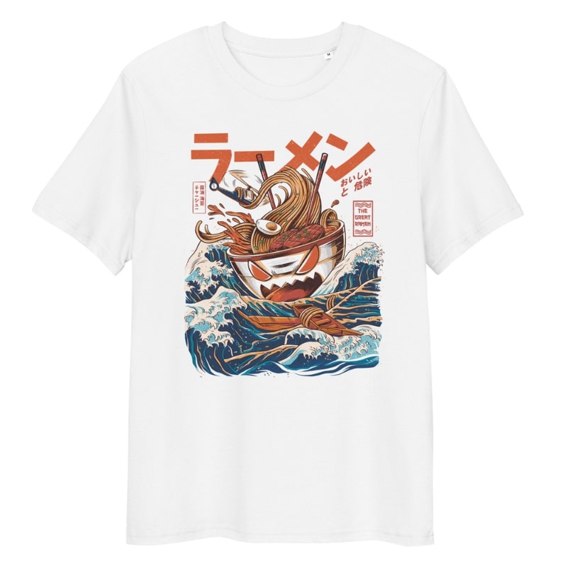 Japanische T-Shirt - The Great Ramen of Kanagawa S