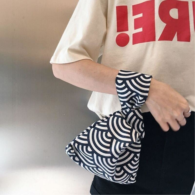 Japanische Tasche Seigaiha-Muster