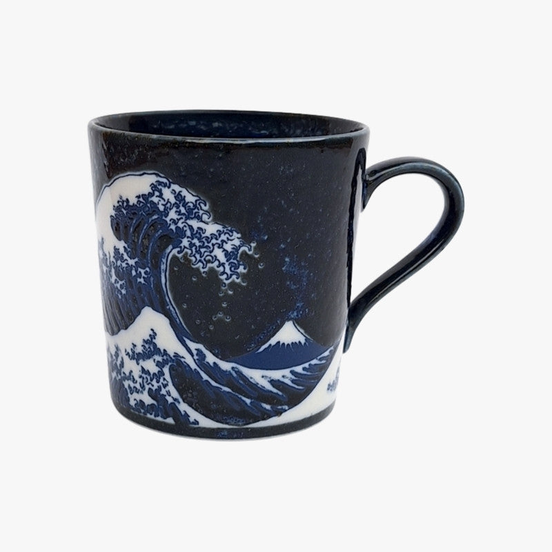 Japanische Tasse - Kanagawa Blau