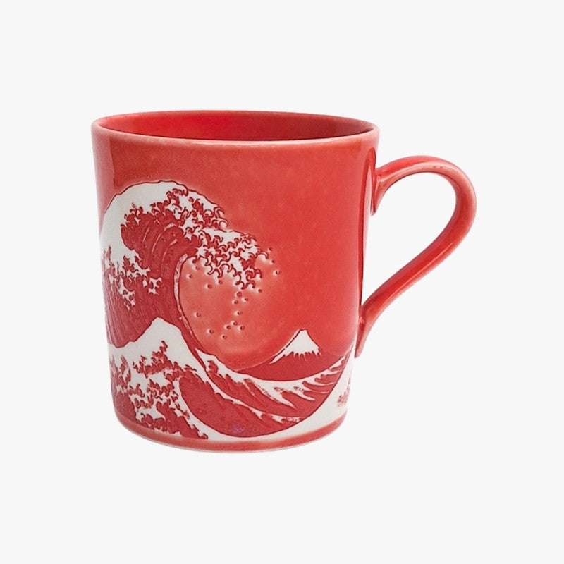 Japanische Tasse - Kanagawa Rot