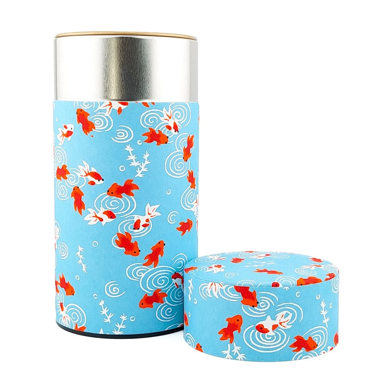 Japanische Teedose - Washi Kingyo