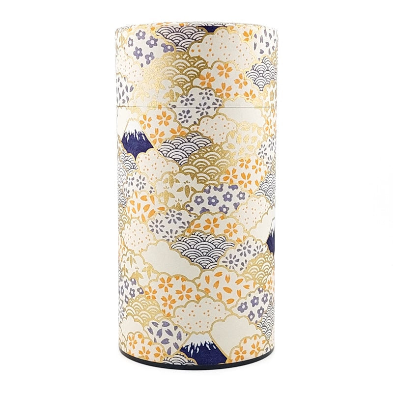 Japanische Teedose - Yuzen Washi