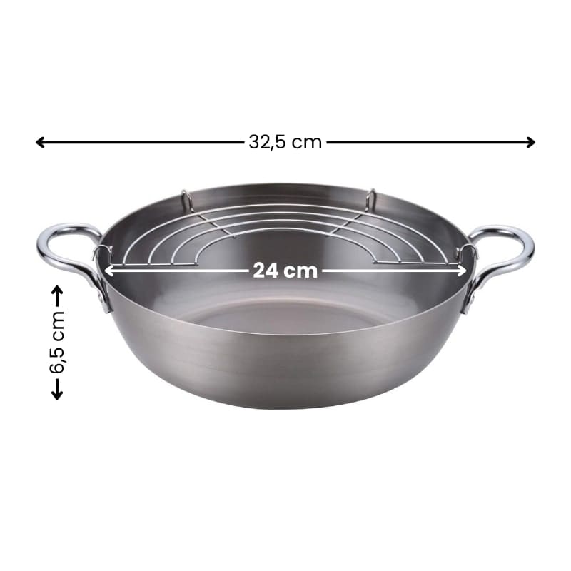 Japanische Tempura-Bratpfanne – 24 cm