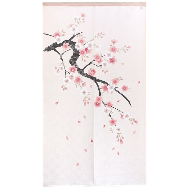Japanische Türvorhänge - Blume Kirschbaum