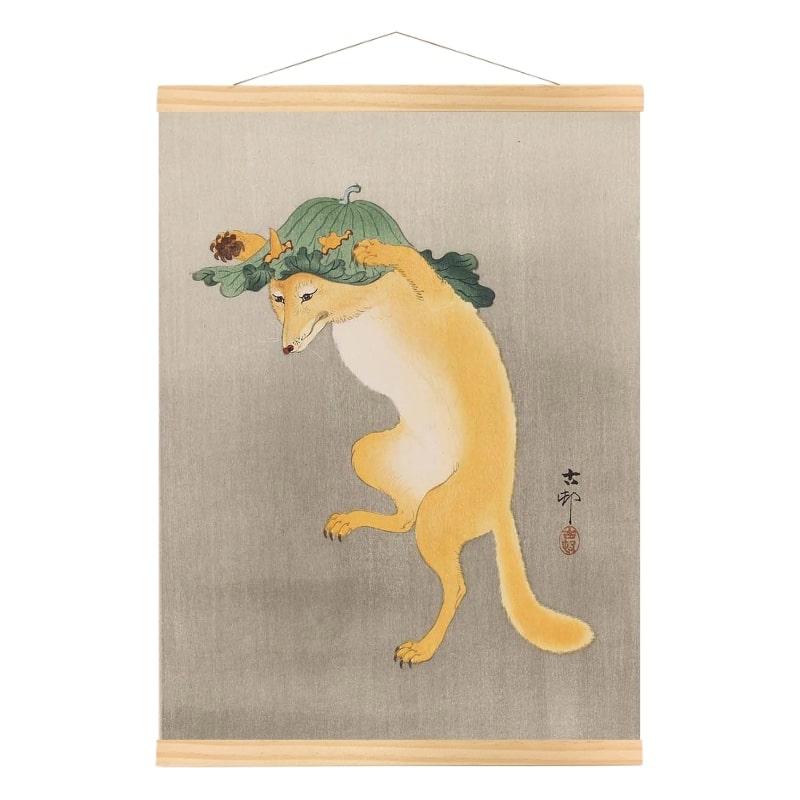 Japanische Wandbilder - Kitsune A3