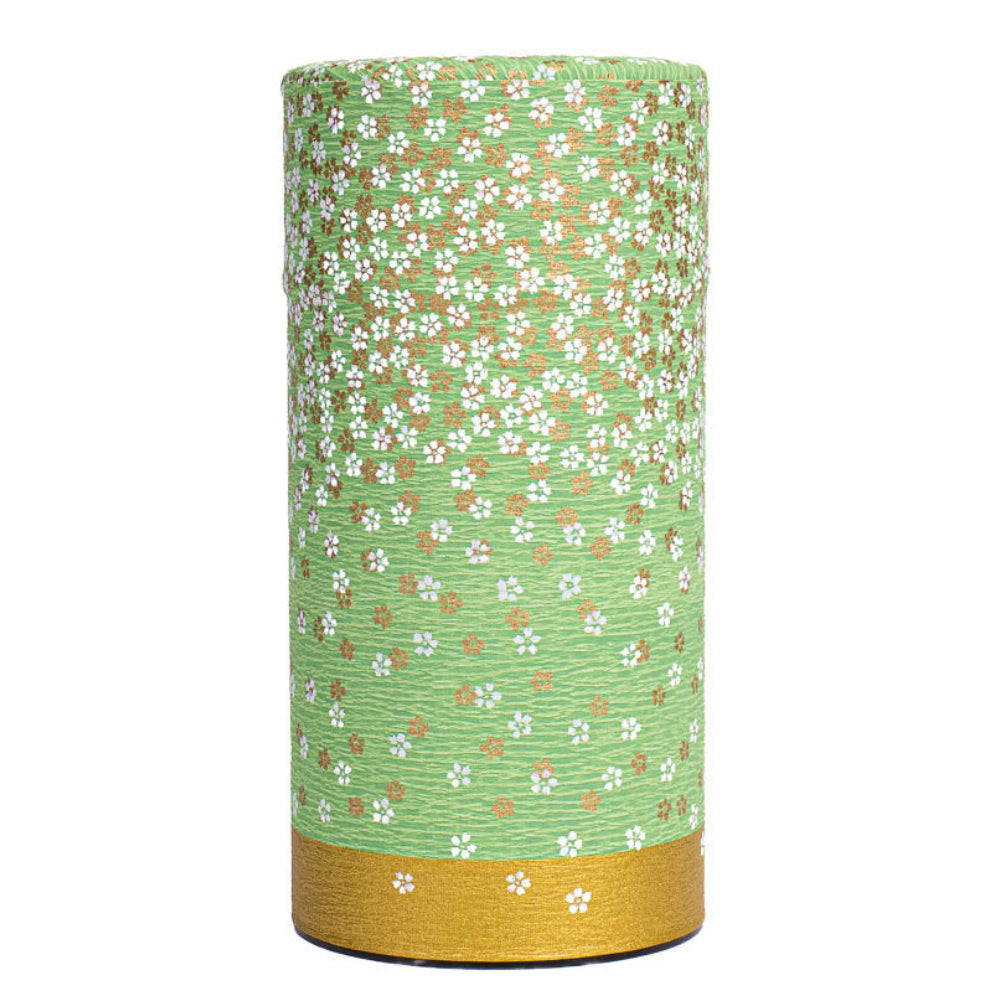 Japanische Washi-Teedose - Hanazono Grün