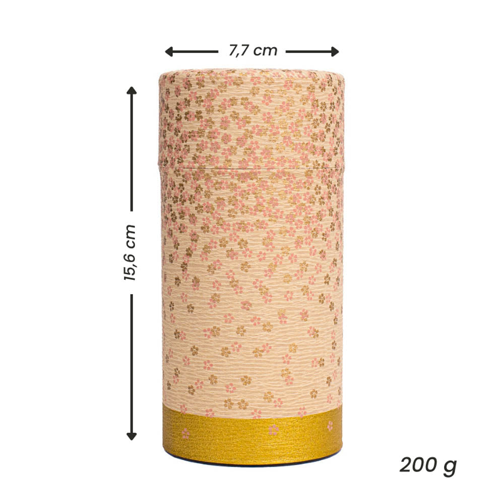 Japanische Washi-Teedose - Hanazono Rosa