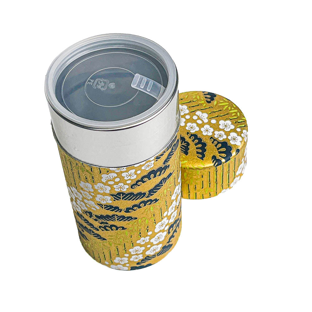 Japanische Washi-Teedose - Takeshirabe Gold