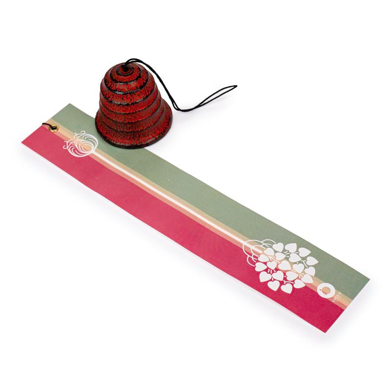 Japanische Windglocke Fūrin – Hamon Gusseisen Orange
