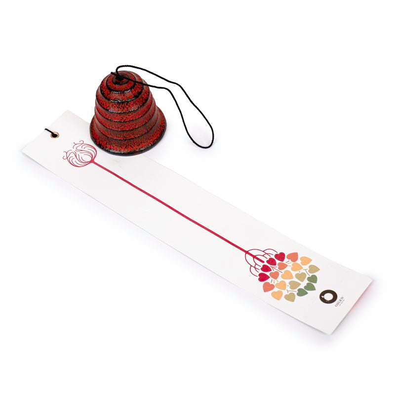 Japanische Windglocke Fūrin – Hamon Gusseisen Orange