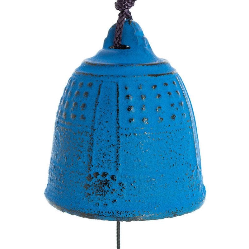 Japanische Windglocke Gusseisen Iwachu Blau - 5,5 cm