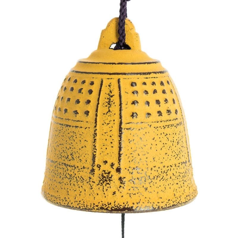 Japanische Windglocke Gusseisen Iwachu Gelb - 5,5 cm
