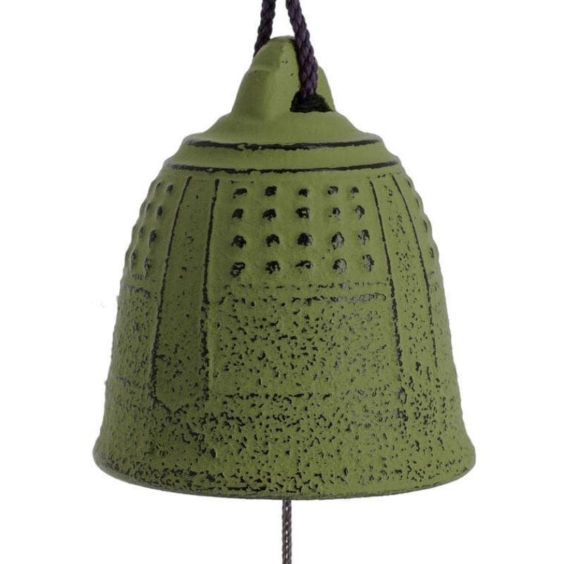 Japanische Windglocke Gusseisen Iwachu Grün - 5,5 cm