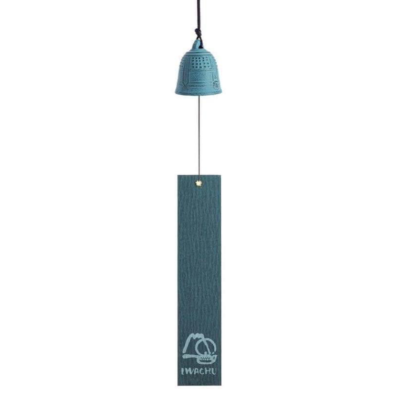 Japanische Windglocke Gusseisen Iwachu Hellblau - 5,5 cm