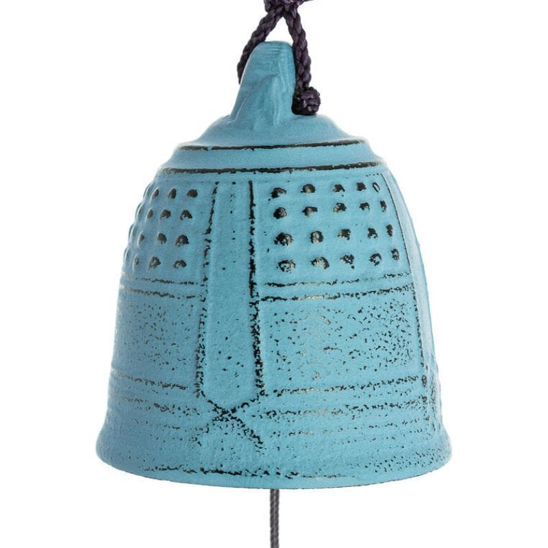 Japanische Windglocke Gusseisen Iwachu Hellblau - 5,5 cm
