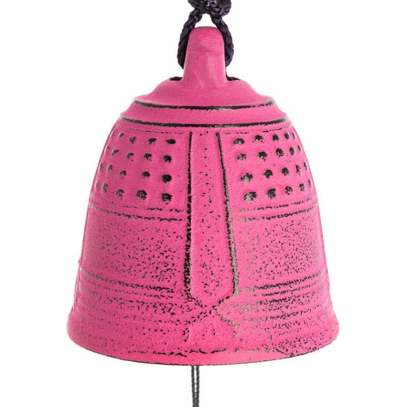 Japanische Windglocke Gusseisen Iwachu Rosa - 5,5 cm