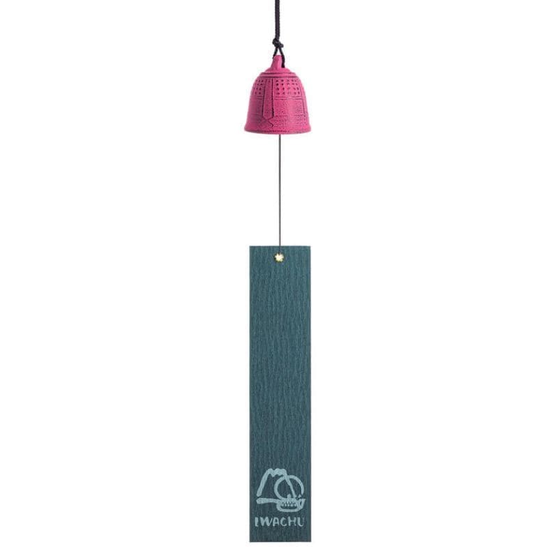Japanische Windglocke Gusseisen Iwachu Rosa - 5,5 cm