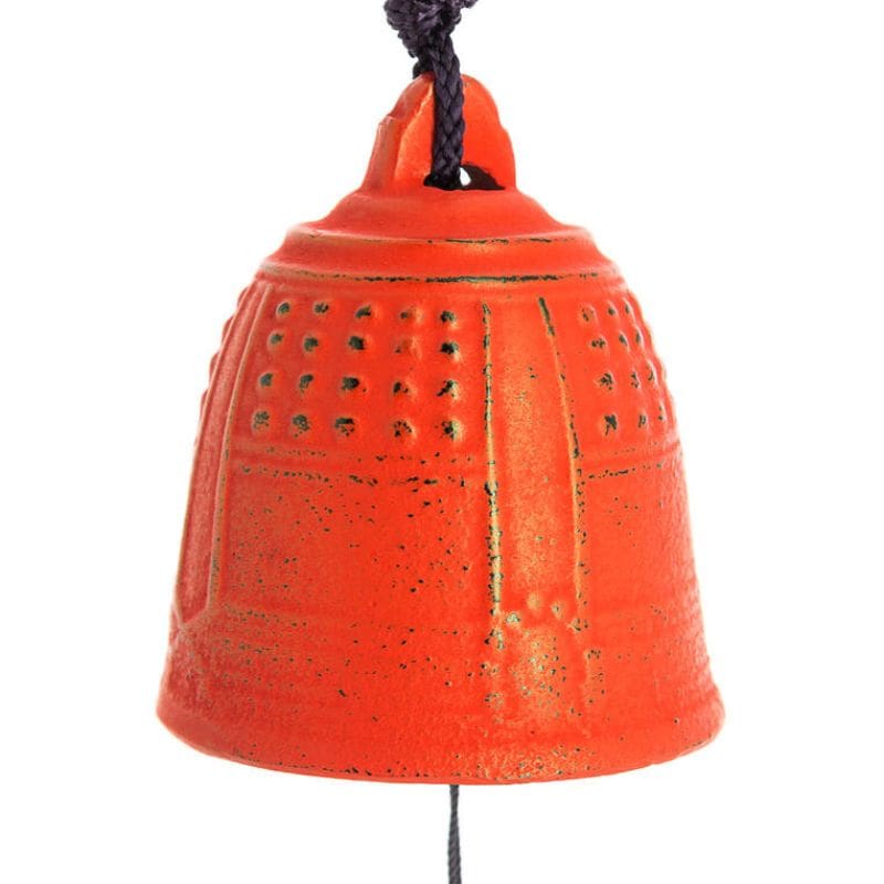 Japanische Windglocke Gusseisen Iwachu Rot - 5,5 cm