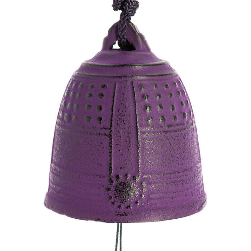 Japanische Windglocke Gusseisen Iwachu Violett - 5,5 cm